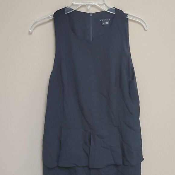 THEORY "Fefe" Wool Peplum Dress - Size 12 - Picture 3 of 7